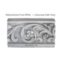 Abbondanza Colourwax Dark Grey auf Kreidefarbe Pure White