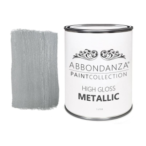 Abbondanza High Gloss Metallic Silver