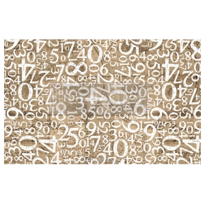 Decoupage Paper Engraved Numbers