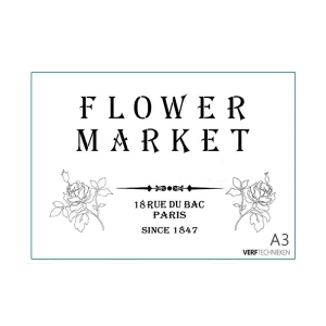 Schablone Flower Market